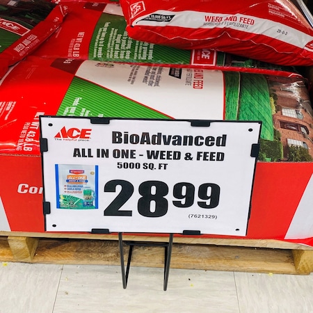 Kinter Black Metal Pallet Sign Holder 5 in. H X 7 in. W ACE-KIT-008